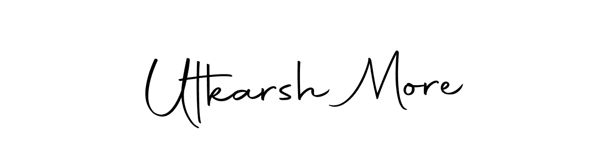 Make a beautiful signature design for name Utkarsh More. Use this online signature maker to create a handwritten signature for free. Utkarsh More signature style 10 images and pictures png