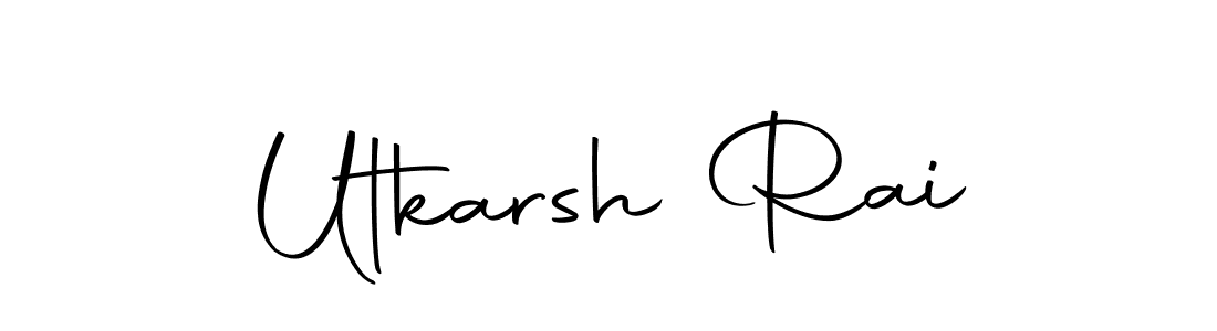 Create a beautiful signature design for name Utkarsh Rai. With this signature (Autography-DOLnW) fonts, you can make a handwritten signature for free. Utkarsh Rai signature style 10 images and pictures png