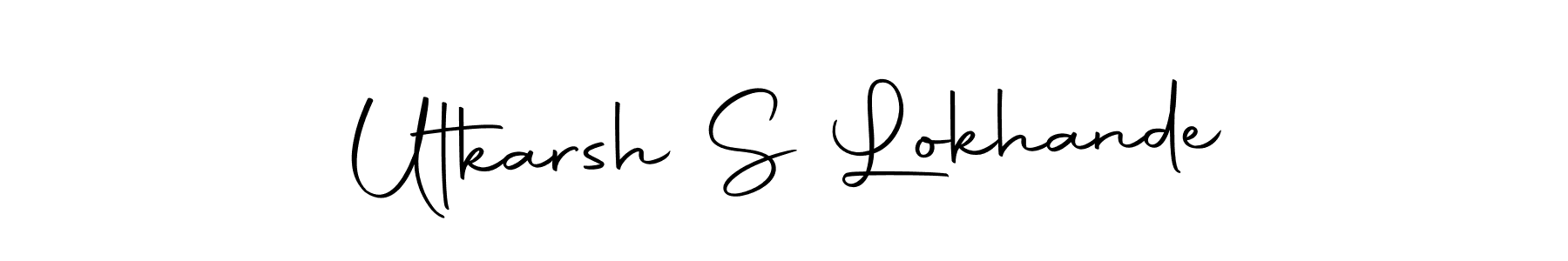 Similarly Autography-DOLnW is the best handwritten signature design. Signature creator online .You can use it as an online autograph creator for name Utkarsh S Lokhande. Utkarsh S Lokhande signature style 10 images and pictures png