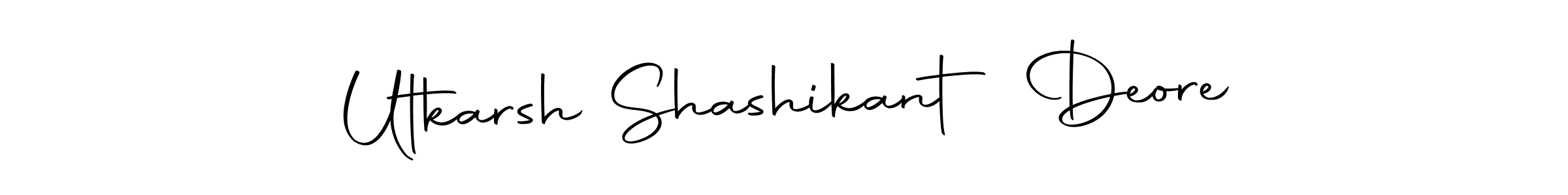 Make a beautiful signature design for name Utkarsh Shashikant Deore. Use this online signature maker to create a handwritten signature for free. Utkarsh Shashikant Deore signature style 10 images and pictures png