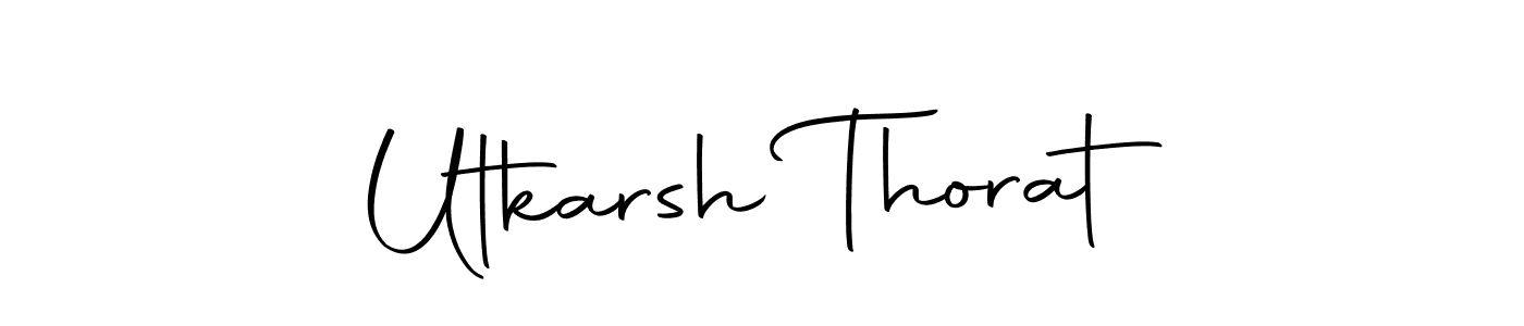 The best way (Autography-DOLnW) to make a short signature is to pick only two or three words in your name. The name Utkarsh Thorat include a total of six letters. For converting this name. Utkarsh Thorat signature style 10 images and pictures png
