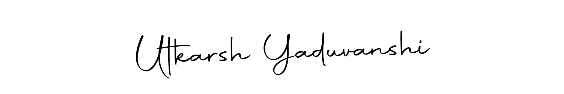 Create a beautiful signature design for name Utkarsh Yaduvanshi. With this signature (Autography-DOLnW) fonts, you can make a handwritten signature for free. Utkarsh Yaduvanshi signature style 10 images and pictures png