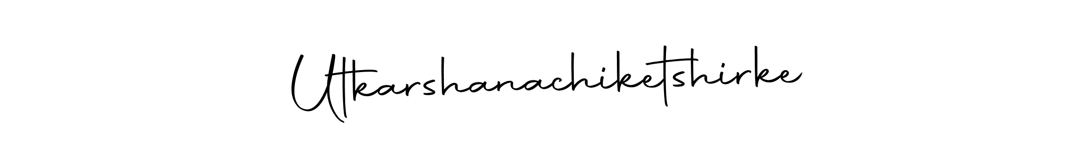 This is the best signature style for the Utkarshanachiketshirke name. Also you like these signature font (Autography-DOLnW). Mix name signature. Utkarshanachiketshirke signature style 10 images and pictures png