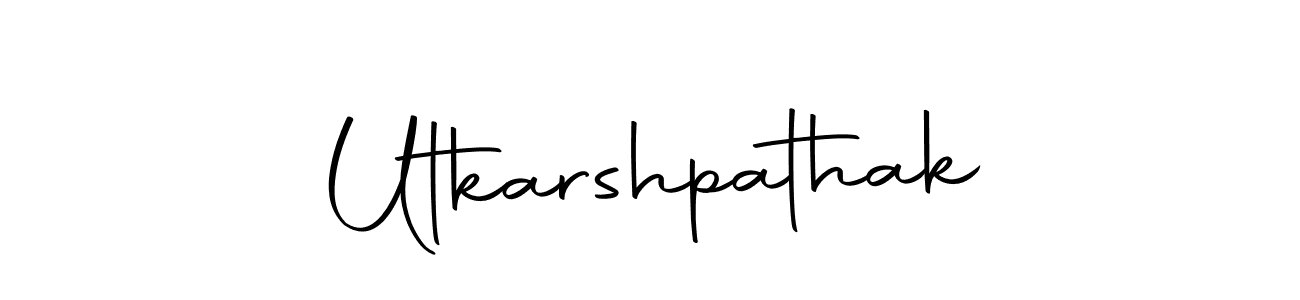 Create a beautiful signature design for name Utkarshpathak. With this signature (Autography-DOLnW) fonts, you can make a handwritten signature for free. Utkarshpathak signature style 10 images and pictures png