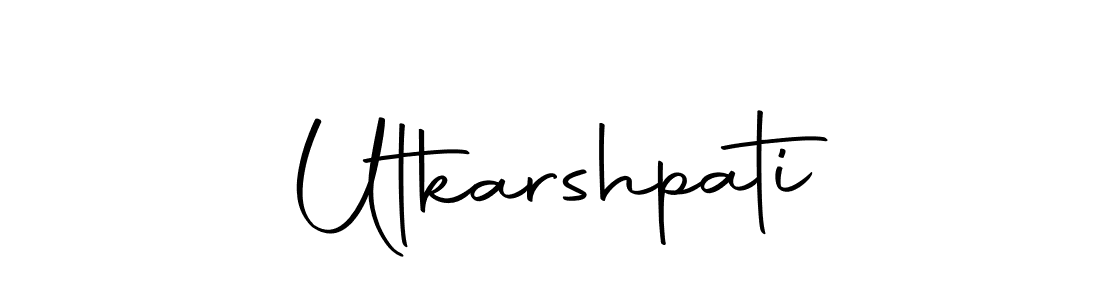 You should practise on your own different ways (Autography-DOLnW) to write your name (Utkarshpati) in signature. don't let someone else do it for you. Utkarshpati signature style 10 images and pictures png