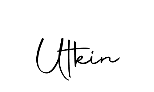 How to make Utkin name signature. Use Autography-DOLnW style for creating short signs online. This is the latest handwritten sign. Utkin signature style 10 images and pictures png