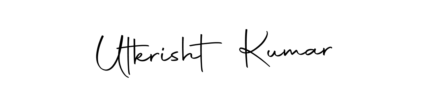 This is the best signature style for the Utkrisht Kumar name. Also you like these signature font (Autography-DOLnW). Mix name signature. Utkrisht Kumar signature style 10 images and pictures png