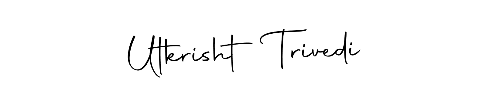 Use a signature maker to create a handwritten signature online. With this signature software, you can design (Autography-DOLnW) your own signature for name Utkrisht Trivedi. Utkrisht Trivedi signature style 10 images and pictures png