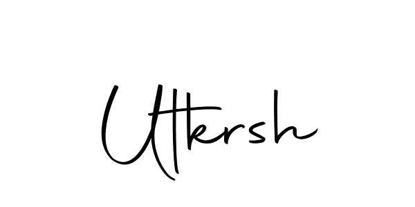 Utkrsh stylish signature style. Best Handwritten Sign (Autography-DOLnW) for my name. Handwritten Signature Collection Ideas for my name Utkrsh. Utkrsh signature style 10 images and pictures png