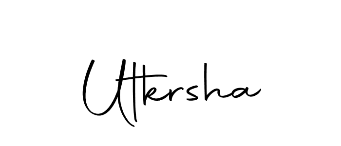 Design your own signature with our free online signature maker. With this signature software, you can create a handwritten (Autography-DOLnW) signature for name Utkrsha. Utkrsha signature style 10 images and pictures png