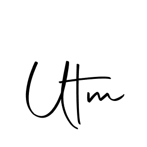 You should practise on your own different ways (Autography-DOLnW) to write your name (Utm) in signature. don't let someone else do it for you. Utm signature style 10 images and pictures png