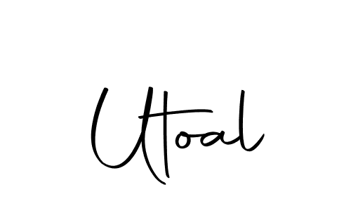 How to make Utoal signature? Autography-DOLnW is a professional autograph style. Create handwritten signature for Utoal name. Utoal signature style 10 images and pictures png