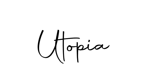 Make a beautiful signature design for name Utopia. With this signature (Autography-DOLnW) style, you can create a handwritten signature for free. Utopia signature style 10 images and pictures png