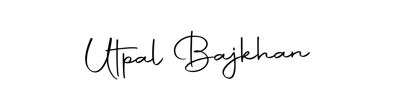 Make a beautiful signature design for name Utpal Bajkhan. Use this online signature maker to create a handwritten signature for free. Utpal Bajkhan signature style 10 images and pictures png