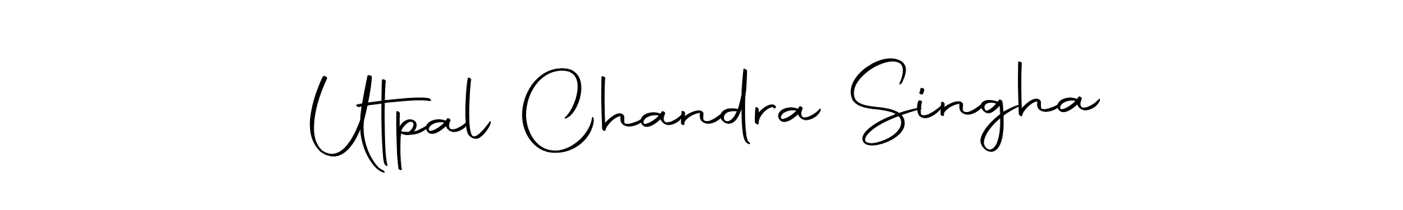 This is the best signature style for the Utpal Chandra Singha name. Also you like these signature font (Autography-DOLnW). Mix name signature. Utpal Chandra Singha signature style 10 images and pictures png