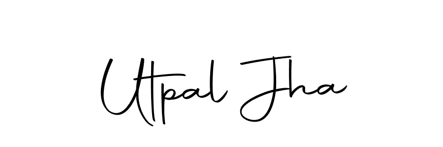 Design your own signature with our free online signature maker. With this signature software, you can create a handwritten (Autography-DOLnW) signature for name Utpal Jha. Utpal Jha signature style 10 images and pictures png