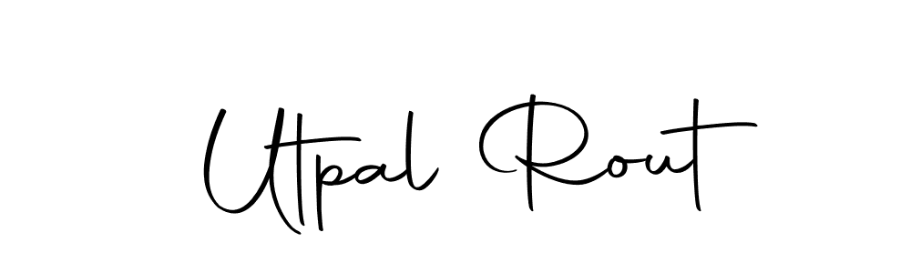 Utpal Rout stylish signature style. Best Handwritten Sign (Autography-DOLnW) for my name. Handwritten Signature Collection Ideas for my name Utpal Rout. Utpal Rout signature style 10 images and pictures png