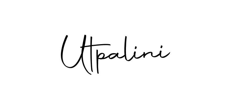 Make a beautiful signature design for name Utpalini. With this signature (Autography-DOLnW) style, you can create a handwritten signature for free. Utpalini signature style 10 images and pictures png