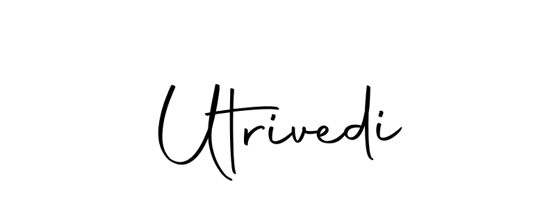 You should practise on your own different ways (Autography-DOLnW) to write your name (Utrivedi) in signature. don't let someone else do it for you. Utrivedi signature style 10 images and pictures png