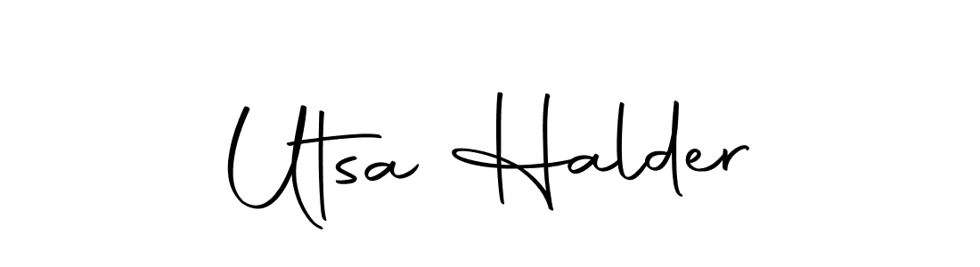 You can use this online signature creator to create a handwritten signature for the name Utsa Halder. This is the best online autograph maker. Utsa Halder signature style 10 images and pictures png