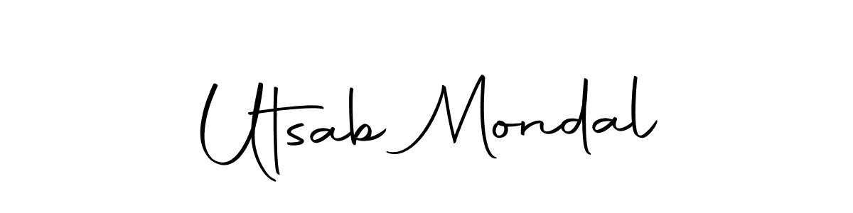 Utsab Mondal stylish signature style. Best Handwritten Sign (Autography-DOLnW) for my name. Handwritten Signature Collection Ideas for my name Utsab Mondal. Utsab Mondal signature style 10 images and pictures png