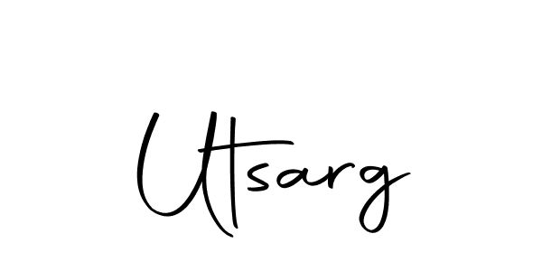 You should practise on your own different ways (Autography-DOLnW) to write your name (Utsarg) in signature. don't let someone else do it for you. Utsarg signature style 10 images and pictures png