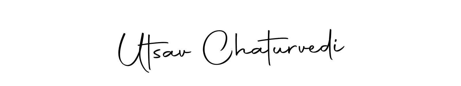 The best way (Autography-DOLnW) to make a short signature is to pick only two or three words in your name. The name Utsav Chaturvedi include a total of six letters. For converting this name. Utsav Chaturvedi signature style 10 images and pictures png