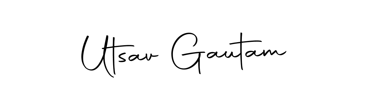 You should practise on your own different ways (Autography-DOLnW) to write your name (Utsav Gautam) in signature. don't let someone else do it for you. Utsav Gautam signature style 10 images and pictures png