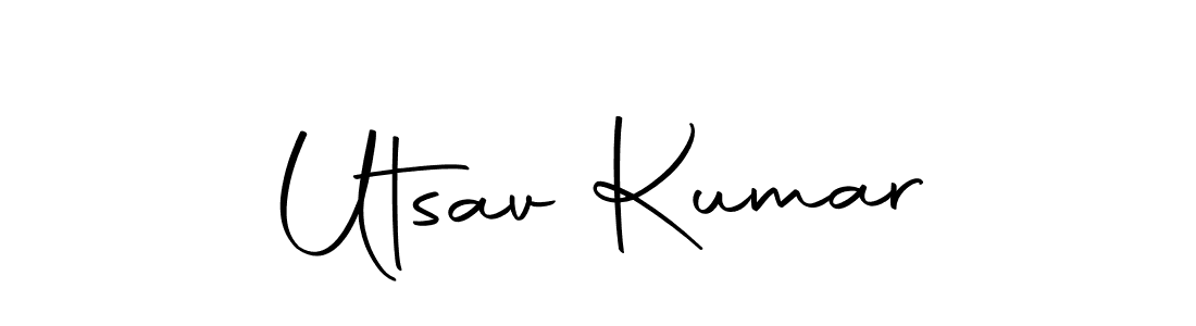 Create a beautiful signature design for name Utsav Kumar. With this signature (Autography-DOLnW) fonts, you can make a handwritten signature for free. Utsav Kumar signature style 10 images and pictures png