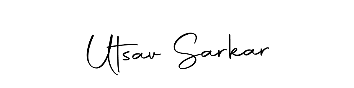 Make a beautiful signature design for name Utsav Sarkar. Use this online signature maker to create a handwritten signature for free. Utsav Sarkar signature style 10 images and pictures png