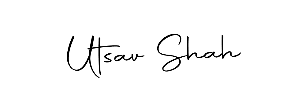 You should practise on your own different ways (Autography-DOLnW) to write your name (Utsav Shah) in signature. don't let someone else do it for you. Utsav Shah signature style 10 images and pictures png