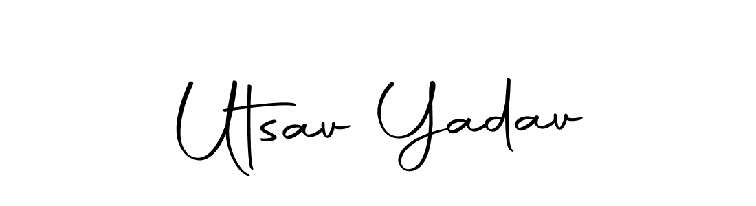 Utsav Yadav stylish signature style. Best Handwritten Sign (Autography-DOLnW) for my name. Handwritten Signature Collection Ideas for my name Utsav Yadav. Utsav Yadav signature style 10 images and pictures png