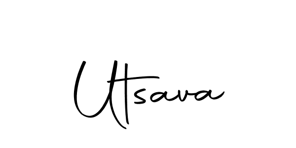 Make a beautiful signature design for name Utsava. With this signature (Autography-DOLnW) style, you can create a handwritten signature for free. Utsava signature style 10 images and pictures png