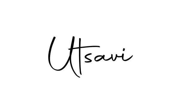 Use a signature maker to create a handwritten signature online. With this signature software, you can design (Autography-DOLnW) your own signature for name Utsavi. Utsavi signature style 10 images and pictures png