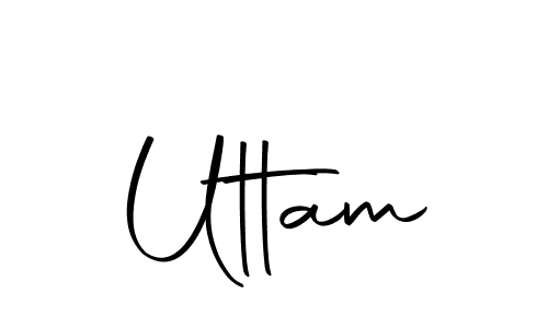 if you are searching for the best signature style for your name Uttam. so please give up your signature search. here we have designed multiple signature styles  using Autography-DOLnW. Uttam signature style 10 images and pictures png