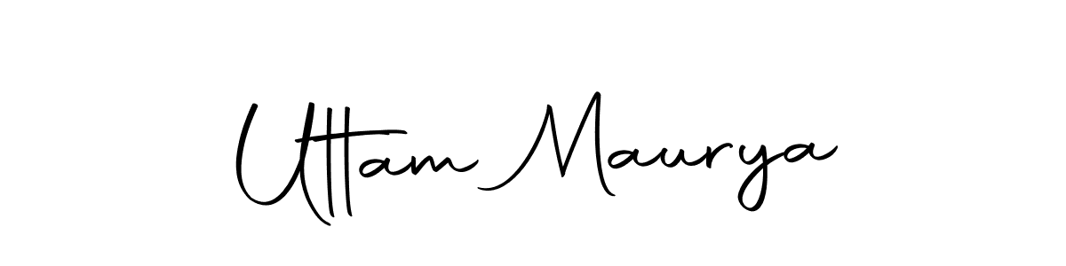You should practise on your own different ways (Autography-DOLnW) to write your name (Uttam Maurya) in signature. don't let someone else do it for you. Uttam Maurya signature style 10 images and pictures png