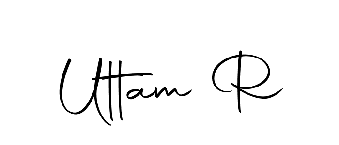Design your own signature with our free online signature maker. With this signature software, you can create a handwritten (Autography-DOLnW) signature for name Uttam R. Uttam R signature style 10 images and pictures png