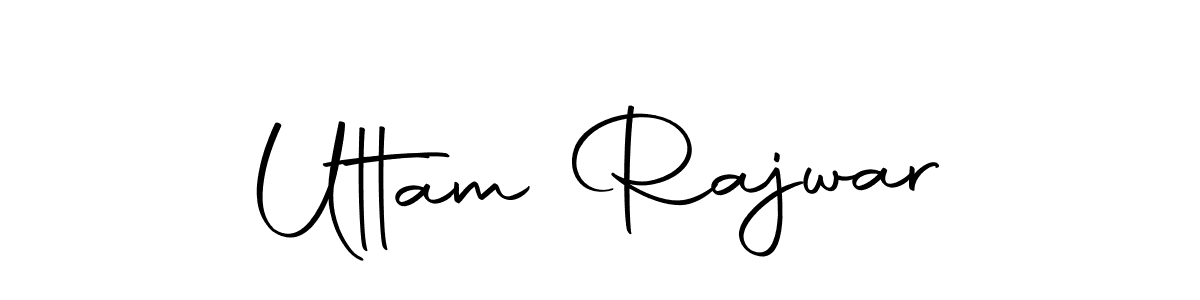 How to make Uttam Rajwar name signature. Use Autography-DOLnW style for creating short signs online. This is the latest handwritten sign. Uttam Rajwar signature style 10 images and pictures png