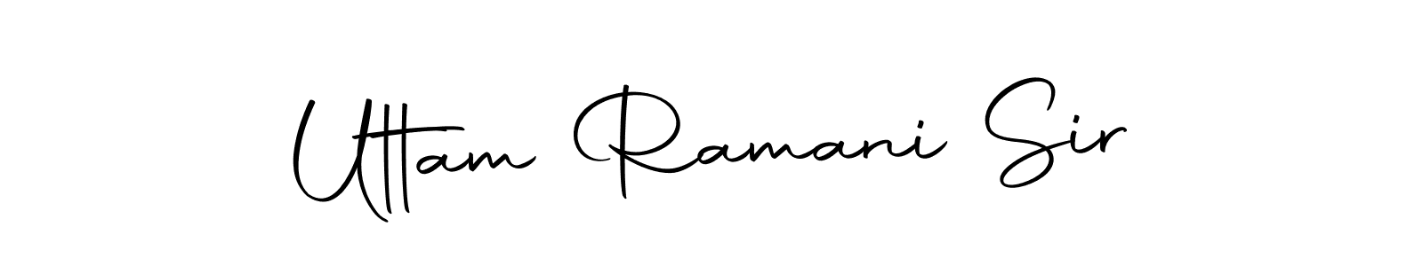 You should practise on your own different ways (Autography-DOLnW) to write your name (Uttam Ramani Sir) in signature. don't let someone else do it for you. Uttam Ramani Sir signature style 10 images and pictures png