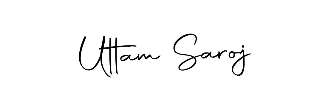 How to make Uttam Saroj signature? Autography-DOLnW is a professional autograph style. Create handwritten signature for Uttam Saroj name. Uttam Saroj signature style 10 images and pictures png