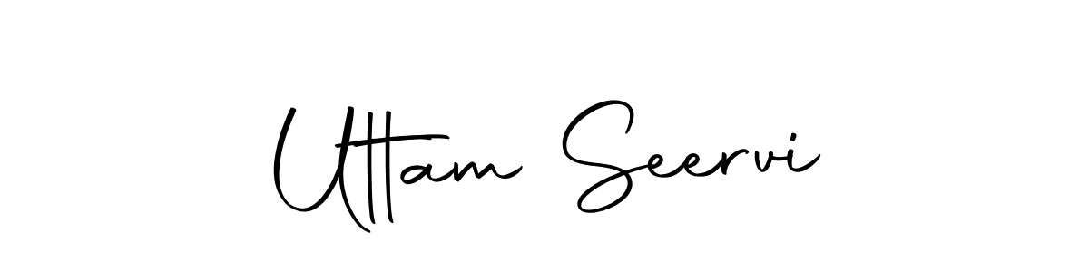 Uttam Seervi stylish signature style. Best Handwritten Sign (Autography-DOLnW) for my name. Handwritten Signature Collection Ideas for my name Uttam Seervi. Uttam Seervi signature style 10 images and pictures png