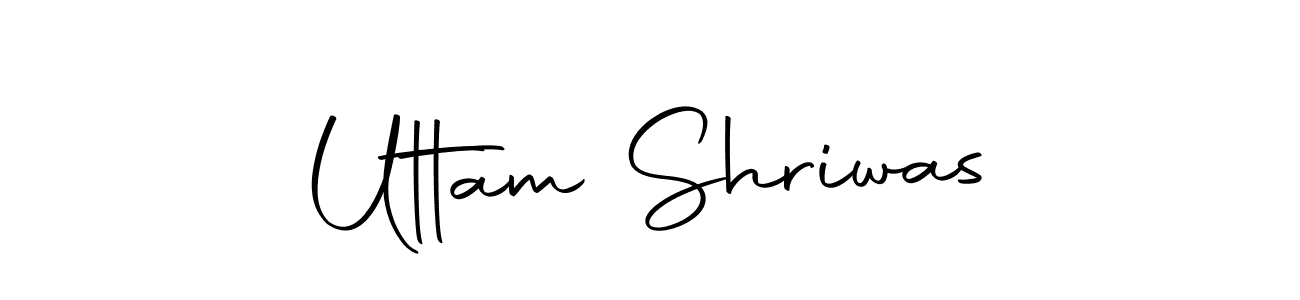 How to make Uttam Shriwas name signature. Use Autography-DOLnW style for creating short signs online. This is the latest handwritten sign. Uttam Shriwas signature style 10 images and pictures png