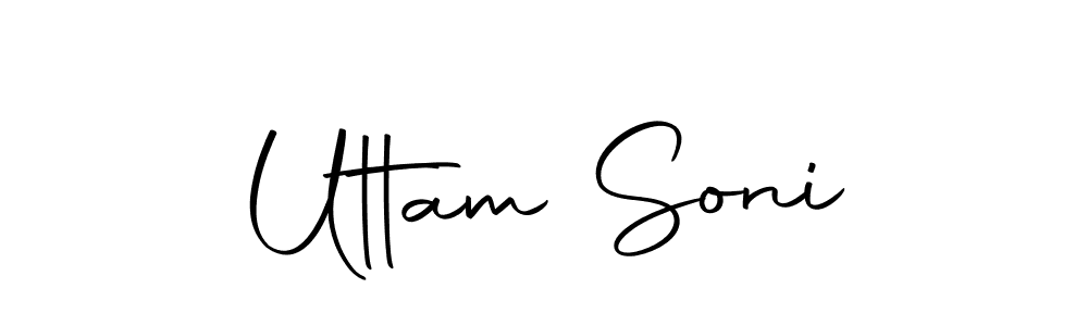 The best way (Autography-DOLnW) to make a short signature is to pick only two or three words in your name. The name Uttam Soni include a total of six letters. For converting this name. Uttam Soni signature style 10 images and pictures png