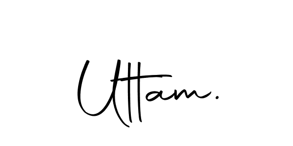 Use a signature maker to create a handwritten signature online. With this signature software, you can design (Autography-DOLnW) your own signature for name Uttam.. Uttam. signature style 10 images and pictures png