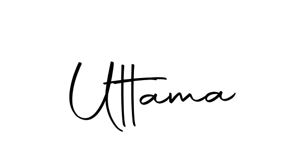 Use a signature maker to create a handwritten signature online. With this signature software, you can design (Autography-DOLnW) your own signature for name Uttama. Uttama signature style 10 images and pictures png