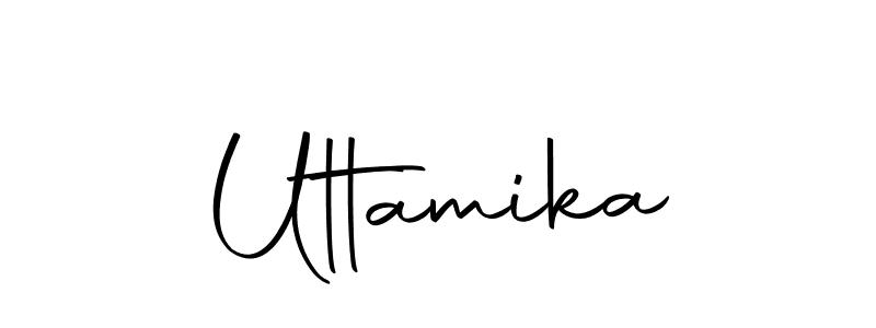 Make a beautiful signature design for name Uttamika. With this signature (Autography-DOLnW) style, you can create a handwritten signature for free. Uttamika signature style 10 images and pictures png