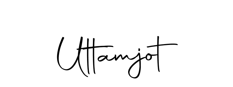 Create a beautiful signature design for name Uttamjot. With this signature (Autography-DOLnW) fonts, you can make a handwritten signature for free. Uttamjot signature style 10 images and pictures png