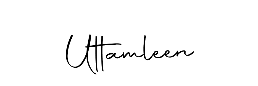 Use a signature maker to create a handwritten signature online. With this signature software, you can design (Autography-DOLnW) your own signature for name Uttamleen. Uttamleen signature style 10 images and pictures png