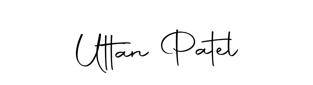 Uttan Patel stylish signature style. Best Handwritten Sign (Autography-DOLnW) for my name. Handwritten Signature Collection Ideas for my name Uttan Patel. Uttan Patel signature style 10 images and pictures png