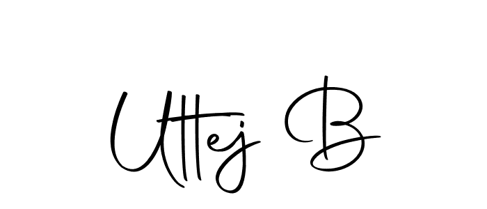 Once you've used our free online signature maker to create your best signature Autography-DOLnW style, it's time to enjoy all of the benefits that Uttej B name signing documents. Uttej B signature style 10 images and pictures png